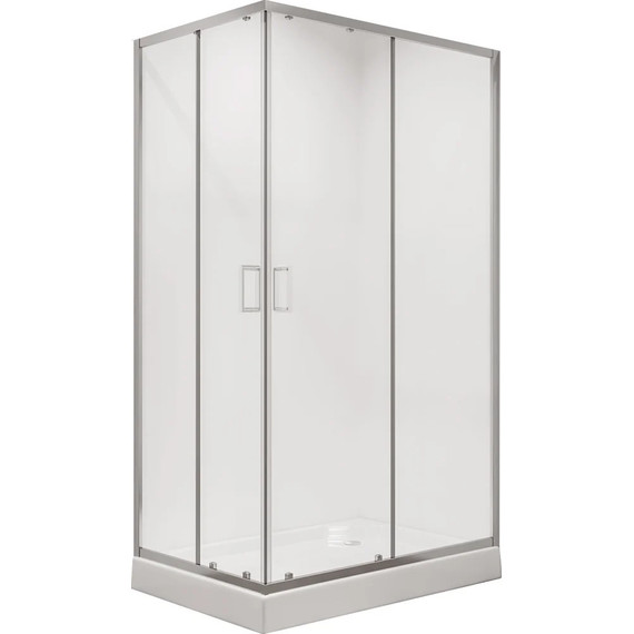 Душевое ограждение Niagara Nova 120x80 см NG-6610-08, хром/прозрачное фото 2