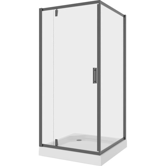 Душевое ограждение Niagara Nova 90x90 см NG-6801-08 BLACK, черный/прозрачное - 2 Душевое ограждение Niagara Nova 90x90 см NG-6801-08 BLACK, черный/прозрачное фото 2