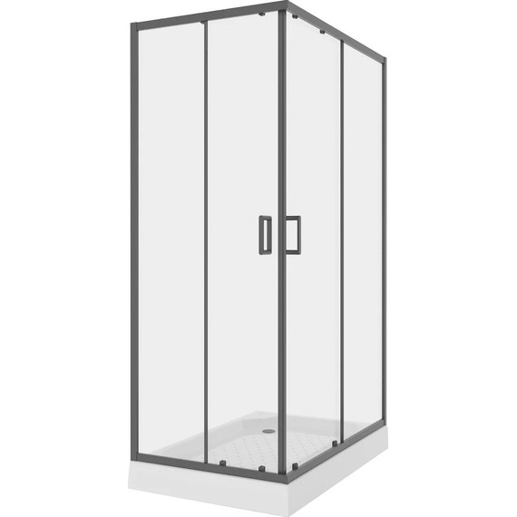 Душевое ограждение Niagara Nova 120x90 см NG-6811-08 BLACK, черный/прозрачное - 2 Душевое ограждение Niagara Nova 120x90 см NG-6811-08 BLACK, черный/прозрачное фото 2