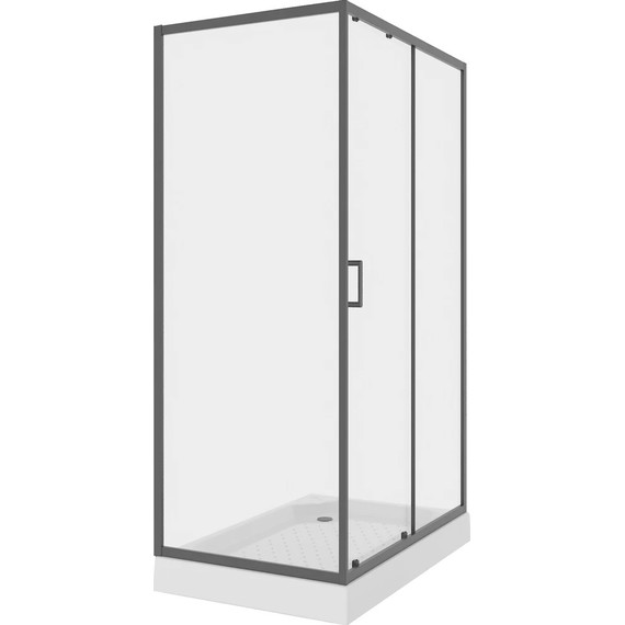 Душевое ограждение Niagara Nova 120x80 см NG-6812-08 BLACK, черный/прозрачное - 2 Душевое ограждение Niagara Nova 120x80 см NG-6812-08 BLACK, черный/прозрачное фото 2