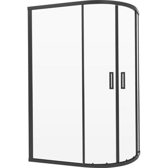 Душевое ограждение Niagara Nova 120x80 см NG-6821-08, черный/прозрачное фото 2