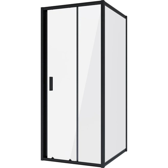 Душевое ограждение Niagara Nova 90x80 см NG-82-9AB-NG-A80B, черный/прозрачное фото 2