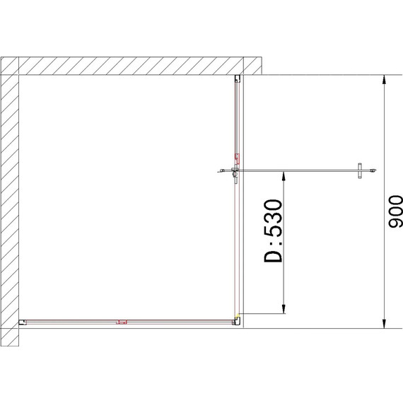 Душевая дверь Niagara Nova 90 см NG-83-9AB, черный/прозрачное - 3 Душевая дверь Niagara Nova 90 см NG-83-9AB, черный/прозрачное фото 3
