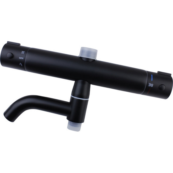 Душевая стойка с термостатом Bronze de Luxe Scandi 11060B, чёрный матовый фото 2