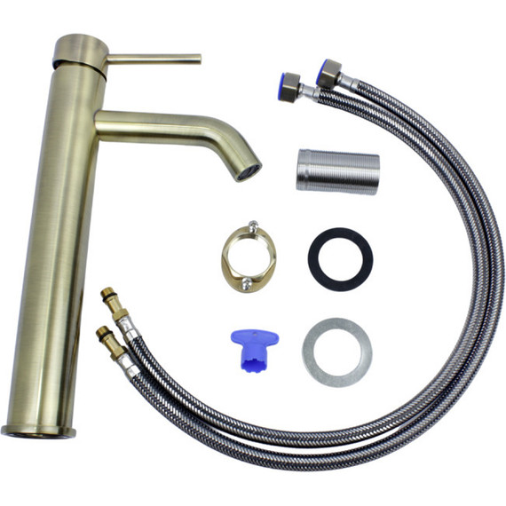 Смеситель для раковины высокий Bronze de Luxe Scandi 1452BR, бронза, Цвет производителя: бронза - 8 Смеситель для раковины высокий Bronze de Luxe Scandi 1452BR, бронза, Цвет производителя: бронза фото 8