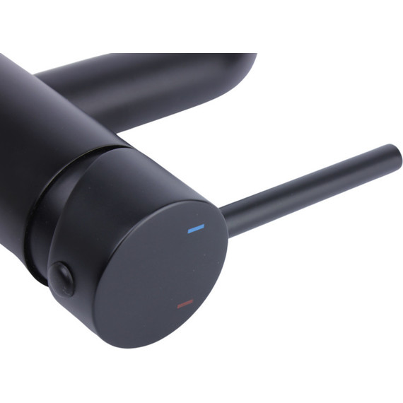 Смеситель для раковины высокий Bronze de Luxe Scandi 1452B, черный матовый, Цвет производителя: чёрный матовый - 4 Смеситель для раковины высокий Bronze de Luxe Scandi 1452B, черный матовый, Цвет производителя: чёрный матовый фото 4