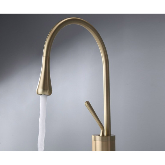 Смеситель для раковины высокий Bronze de Luxe Scandi 9015BR, бронза, Цвет производителя: бронза - 4 Смеситель для раковины высокий Bronze de Luxe Scandi 9015BR, бронза, Цвет производителя: бронза фото 4