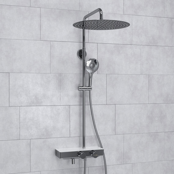 Душевая стойка с термостатом WasserKraft A113.117.101.CH Thermo фото 2