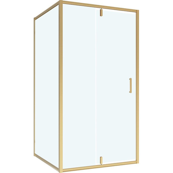 Душевое ограждение Niagara Nova 110x70 см NG-43-11AG-NG-A70G, золото/прозрачное фото 2