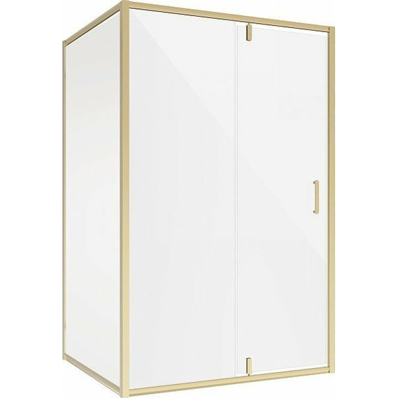 Душевое ограждение Niagara Nova 120x80 см NG-43-12AG-NG-A80G, золото/прозрачное фото 2