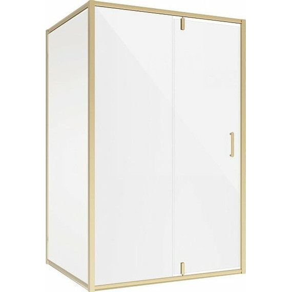 Душевое ограждение Niagara Nova 120x90 см NG-43-12AG-NG-A90G, золото/прозрачное - 2 Душевое ограждение Niagara Nova 120x90 см NG-43-12AG-NG-A90G, золото/прозрачное фото 2