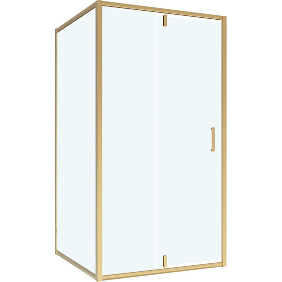 Душевое ограждение Niagara Nova 90x80 см NG-43-9AG-NG-A80G, золото/прозрачное фото 2