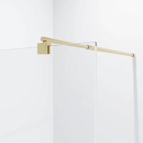 Душевая перегородка Niagara Nova 90 см NG-644-90GOLD с кронштейном, золото/прозрачное фото 3