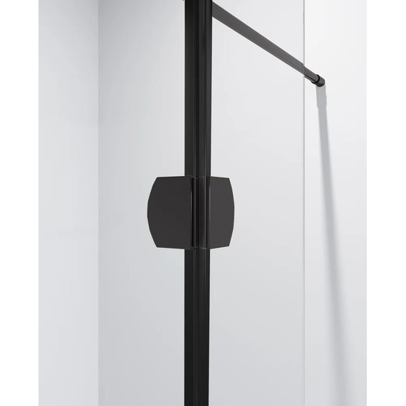 Душевая перегородка Niagara Nova 90 см NG-682-90BLACK с кронштейном, черный/прозрачное - 4 Душевая перегородка Niagara Nova 90 см NG-682-90BLACK с кронштейном, черный/прозрачное фото 4