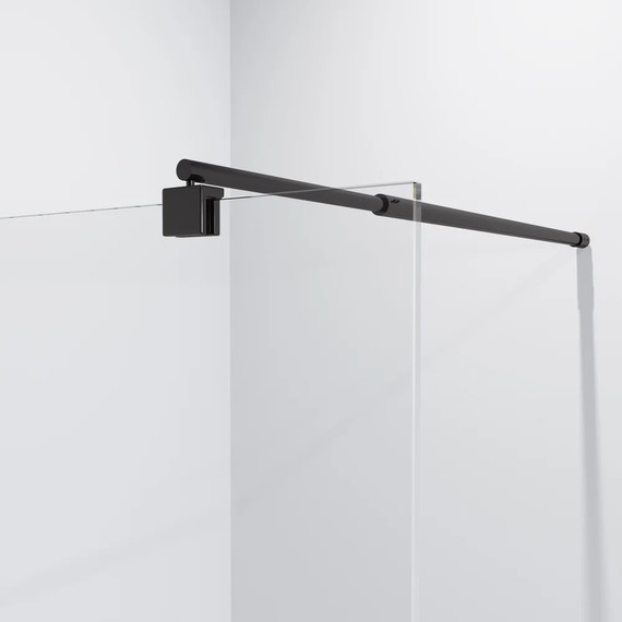 Душевая перегородка Niagara Nova 120 см NG-683-12BLACK с кронштейном, черный/прозрачное фото 3