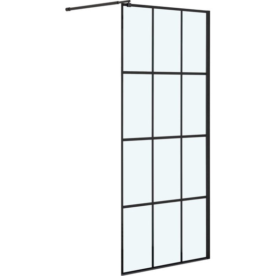 Душевая перегородка Niagara Nova 90 см NG-685-90BLACK с кронштейном, черный/прозрачное - 2 Душевая перегородка Niagara Nova 90 см NG-685-90BLACK с кронштейном, черный/прозрачное фото 2
