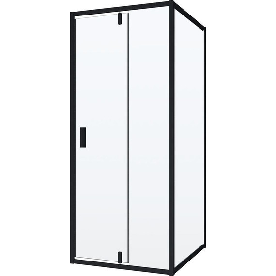 Душевое ограждение Niagara Nova 90x80 см NG-83-9AB-NG-A80B, черный/прозрачное фото 2