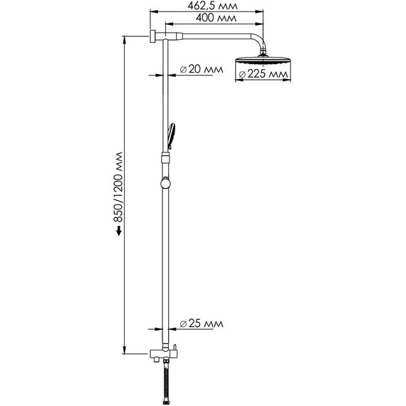 Душевая стойка WasserKraft A066 фото 7