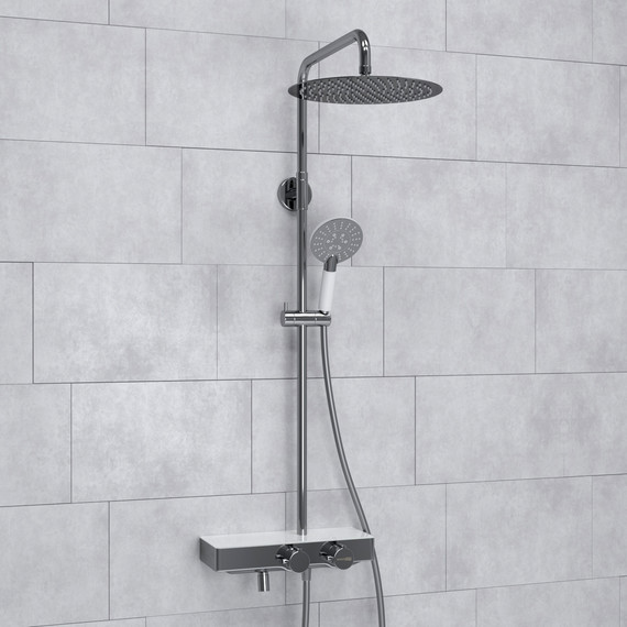 Душевая стойка с термостатом WasserKraft A113.116.058.CH Thermo - 2 Душевая стойка с термостатом WasserKraft A113.116.058.CH Thermo фото 2