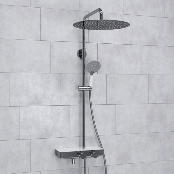 Душевая стойка с термостатом WasserKraft A113.117.058.CH Thermo - 2 Душевая стойка с термостатом WasserKraft A113.117.058.CH Thermo фото 2