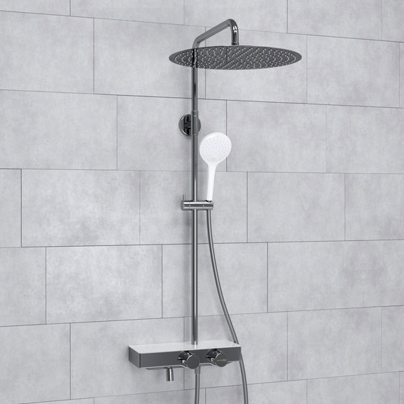 Душевая стойка с термостатом WasserKraft A113.117.155.CH Thermo - 2 Душевая стойка с термостатом WasserKraft A113.117.155.CH Thermo фото 2