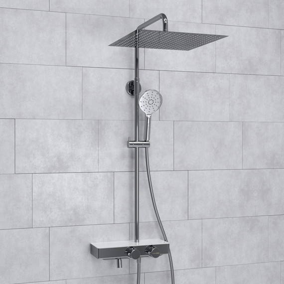 Душевая стойка с термостатом WasserKraft A113.119.127.CH Thermo фото 2
