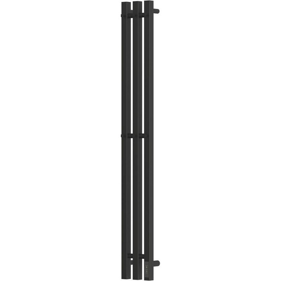 Полотенцесушитель электрический Point Гермес П3 120x1200 мм PN13822B (возможность скрытого подключения) R, чёрный фото 