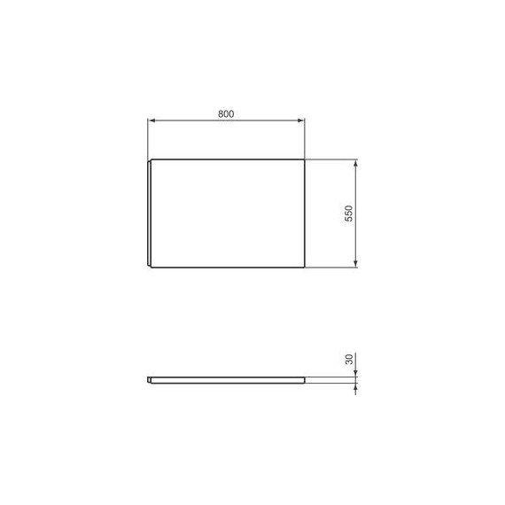 Панель торцевая Ideal Standard i.Life 80 см T479001 фото 3