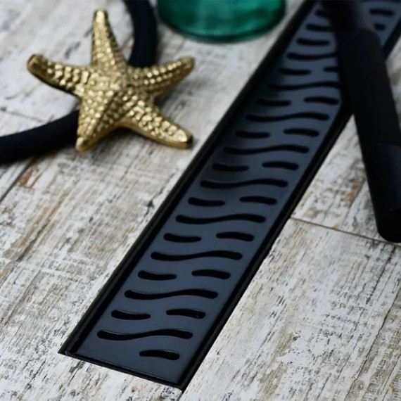 Трап Veconi Harmony Black 45 см V450HB, черный матовый, Цвет производителя: чёрный матовый, Размер трапа: 450 фото 2