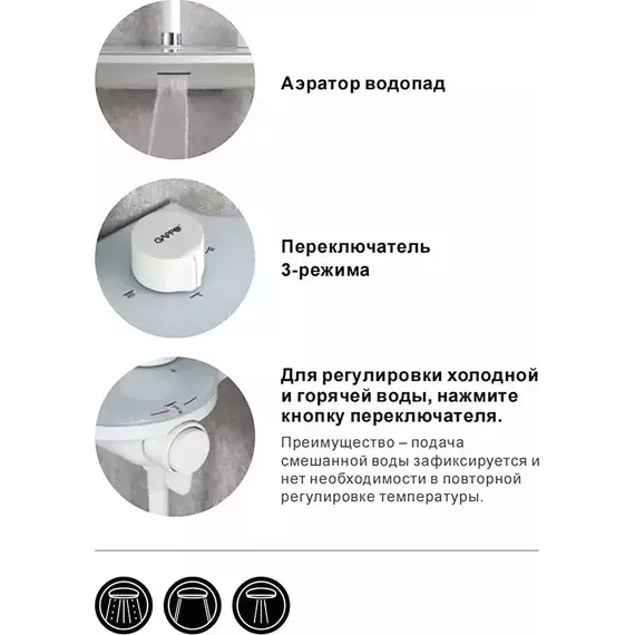 Душевая стойка Gappo G2495-86, черный, Цвет производителя: чёрный фото 14