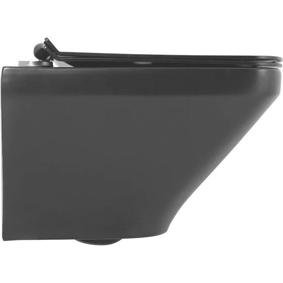 Инсталляция Grohe Solido 38811KF0 с подвесным безободковым унитазом BelBagno Sela BB3201CHR-MB, черный матовый фото 4