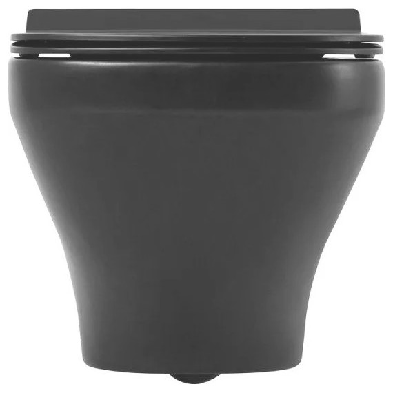 Инсталляция Grohe Solido 38811KF0 с подвесным безободковым унитазом BelBagno Sela BB3201CHR-MB, черный матовый фото 6