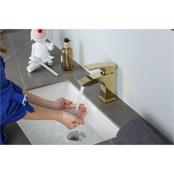 Смеситель для раковины Gappo G1007-13, золото - 16 Смеситель для раковины Gappo G1007-13, золото фото 16