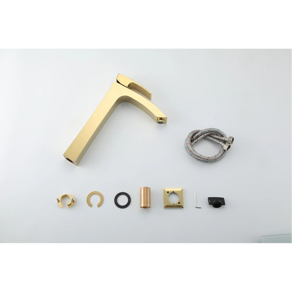 Смеситель для раковины высокий Gappo G1007-32, золото - 10 Смеситель для раковины высокий Gappo G1007-32, золото фото 10