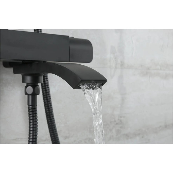 Душевая стойка с термостатом Gappo G2407-60, черный - 4 Душевая стойка с термостатом Gappo G2407-60, черный фото 4