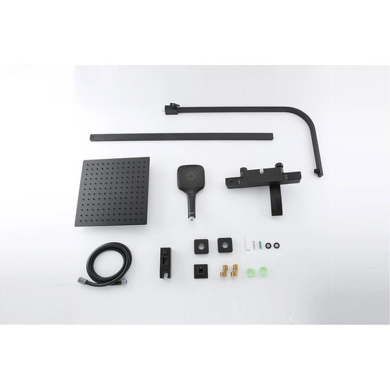 Душевая стойка с термостатом Gappo G2407-60, черный - 7 Душевая стойка с термостатом Gappo G2407-60, черный фото 7