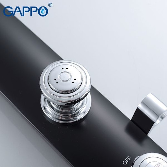 Гидромассажная панель Gappo G2417, черный/хром фото 6