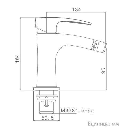 Смеситель для биде Gappo G5007-3, золото - 13 Смеситель для биде Gappo G5007-3, золото фото 13