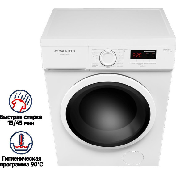 Стиральная машина Maunfeld MFWM127WH05 - 3 Стиральная машина Maunfeld MFWM127WH05 фото 3