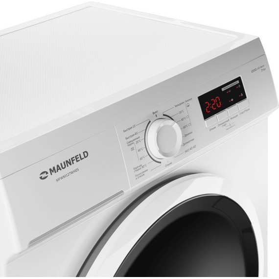 Стиральная машина Maunfeld MFWM127WH05 - 7 Стиральная машина Maunfeld MFWM127WH05 фото 7