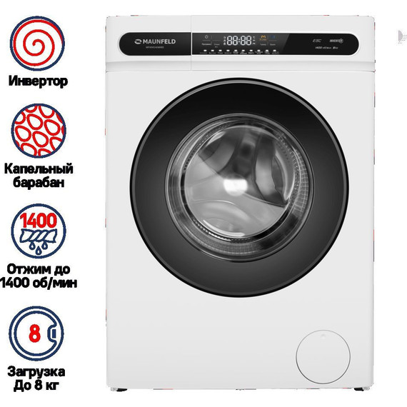 Стиральная машина Maunfeld MFWM148WH01 - 2 Стиральная машина Maunfeld MFWM148WH01 фото 2