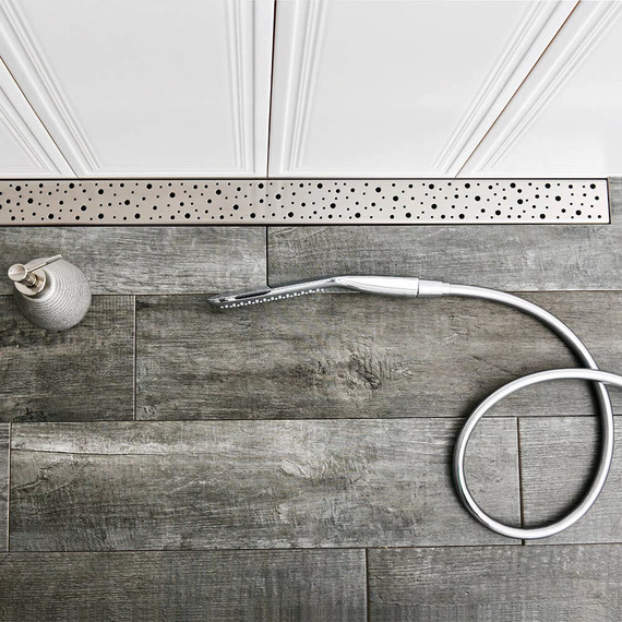 Трап Veconi Drops 55 см V550D, хром глянцевый, Цвет производителя: хром глянцевый, Размер трапа: 550 фото 2