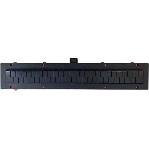 Трап Veconi Medium Black 45 см V450MB, черный матовый, Цвет производителя: чёрный матовый, Размер трапа: 450 фото 