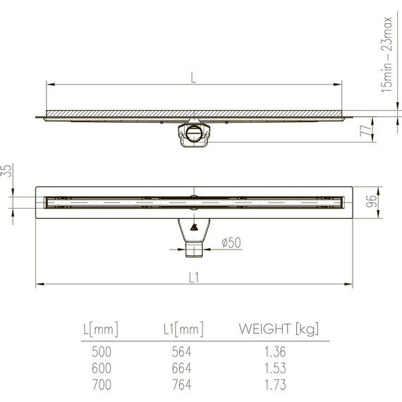 Трап Veconi Slim-line 70 см V700SL, хром глянцевый - 5 Трап Veconi Slim-line 70 см V700SL, хром глянцевый фото 5