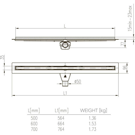 Трап Veconi Slim-line 90 см V900SL, хром глянцевый - 5 Трап Veconi Slim-line 90 см V900SL, хром глянцевый фото 5