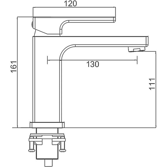 Смеситель для раковины Gappo G1017-9, оружейная сталь фото 12