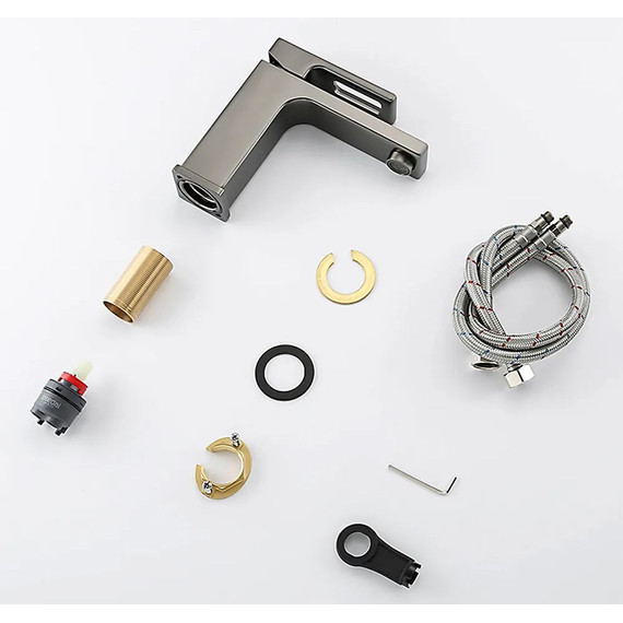 Смеситель для раковины Gappo G1017-9, оружейная сталь фото 11