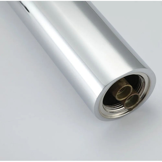 Смеситель для раковины высокий с локтевой (хирургической) ручкой Gappo G1021-21, Цвет производителя: хром фото 4