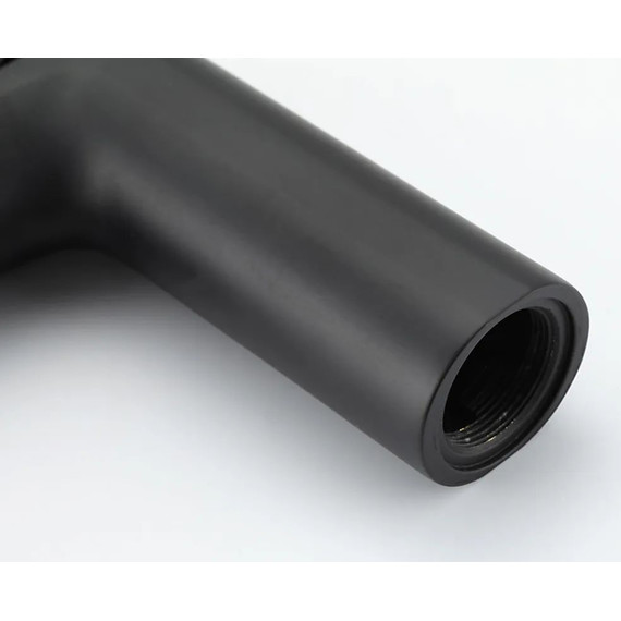 Смеситель для раковины с локтевой (хирургической) ручкой Gappo G1021-6, черный, Цвет производителя: чёрный фото 2