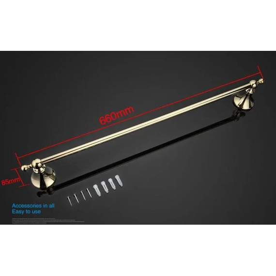 Полотенцедержатель Gappo G1401, цвет золото фото 6